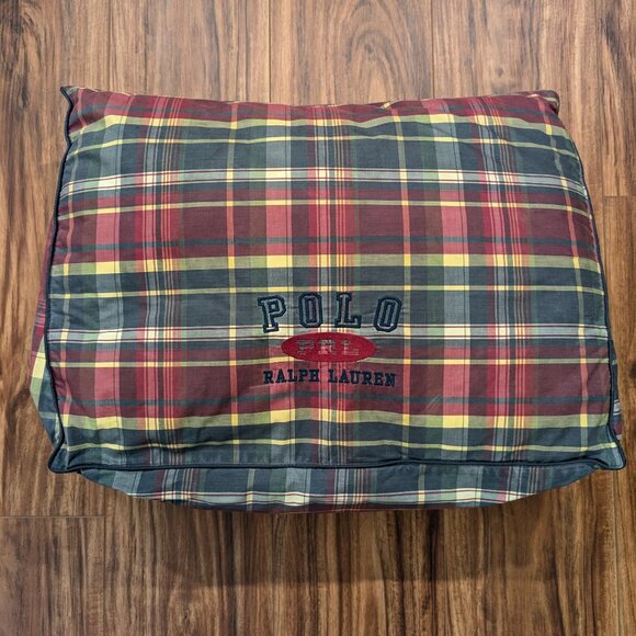 Ralph Lauren Polo LRL Garrison Tartan Plaid Large 18" Throw Accent Pillow - Picture 2 of 7